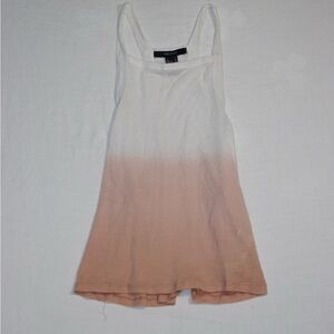 Forever 21 White and Pink Gradient Tank Top